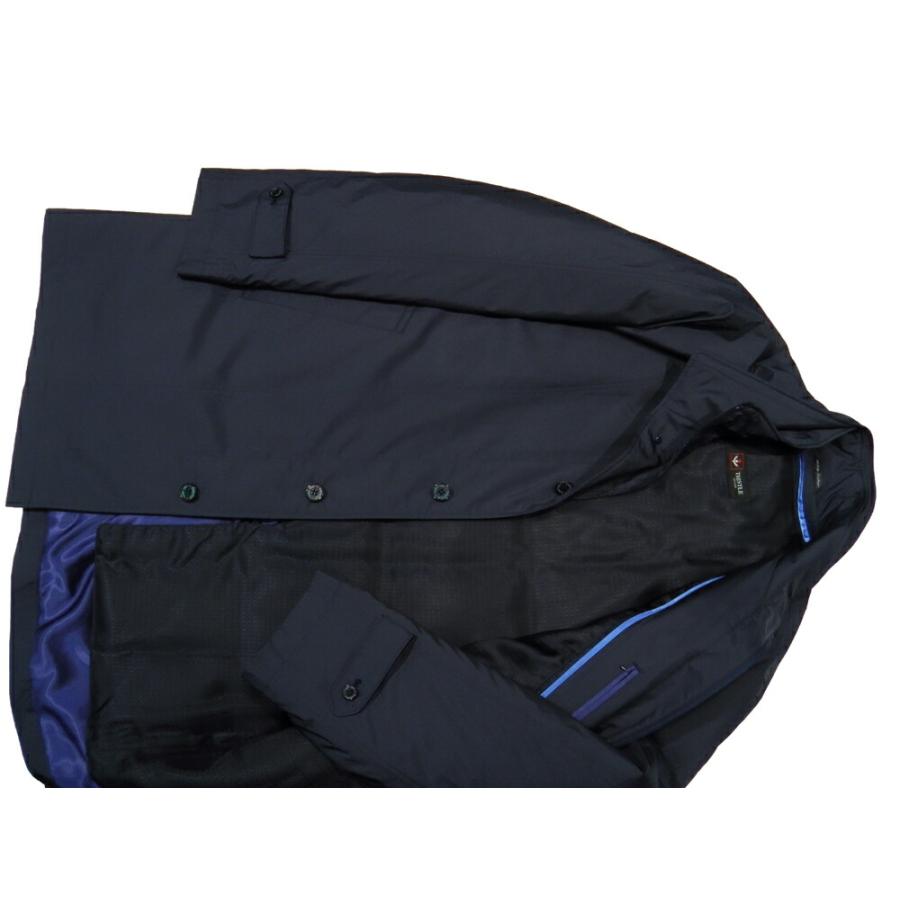 限定品 THISTLE 日本製 国内縫製 超軽量スタンドカラーコート ショート丈 ネイビー ダウンライナー 定番モデル まるで”桃”のような肌触りの生地 撥水加工 【HOV1435733477】(50193円)