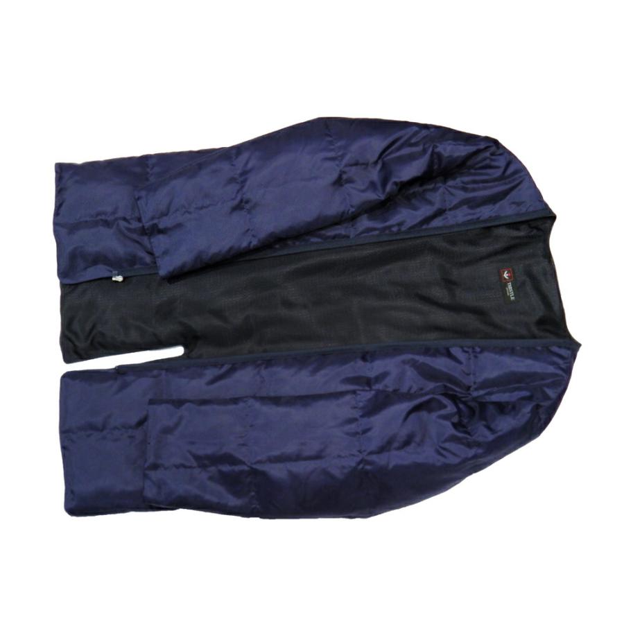 限定品 THISTLE 日本製 国内縫製 超軽量スタンドカラーコート ショート丈 ネイビー ダウンライナー 定番モデル まるで”桃”のような肌触りの生地 撥水加工 【HOV1435733477】(50193円)