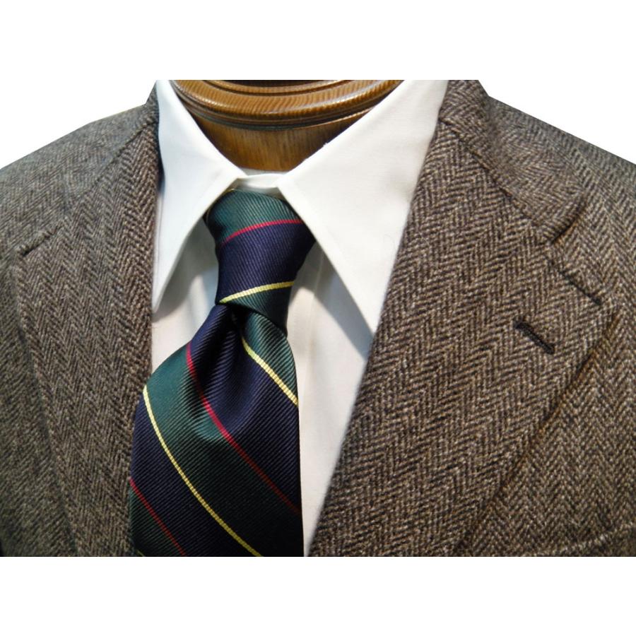 Jプレス J.PRESS (ジェイ・プレス) MEN LOVAT LAVEROCK TWEED ヘリンボーンジャケット ブラウン NEW AUTHENTICベース JプレスとラバットのWネーム ３｜b-station｜02