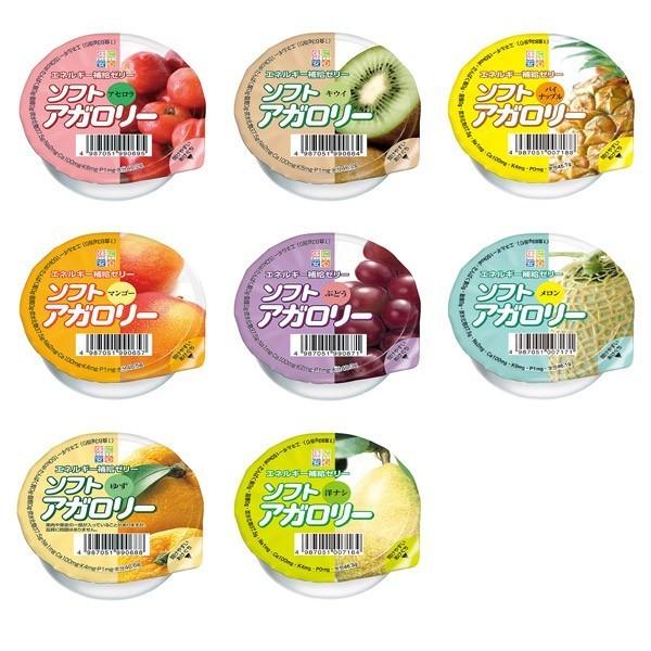 低たんぱく 腎臓病食 高カロリーゼリー ソフトアガロリー 8種セット(8