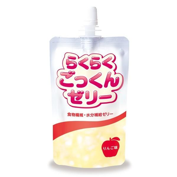 【取寄】介護食 水分補給 らくらくごっくんゼリー りんご味 150ｇ×6本｜b-style-msc