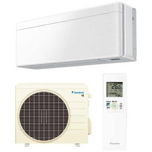エアコン 6畳 本体のみ ダイキン risora SXシリーズ F226ATSSW 前面パネル付き 単相100V 室内電源 壁掛形 薄型185mm ホワイト/ファブリックホワイト BCF403A-Fの画像