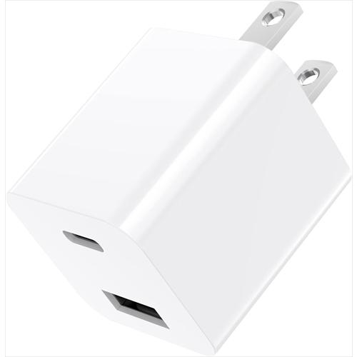 藤本電業 カラフルACアダプタ 2ポート Type?C USB?A PD20W ホワイト CA