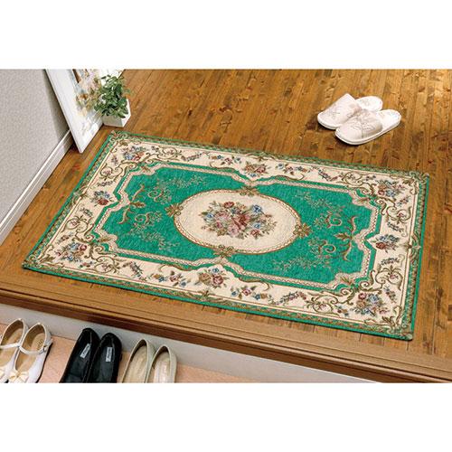 イタリア製ゴブラン織カーペット 65×110cm(厚さ約0.5cm) K61006917 : B