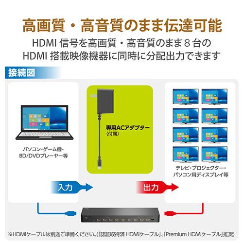 エレコム HDMI分配器 VSP-HDP18BK_2