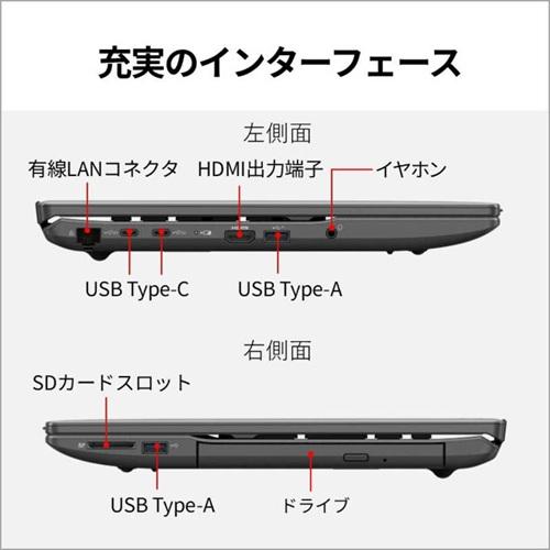 富士通（FUJITSU） ノートパソコン FMVA77L2BA ブライトブラック 16型