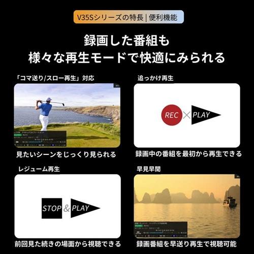テレビ 24型 REGZA 24V35S ハイビジョン 液晶 地デジ BS CS 外付けHDD対応 V35Sシリーズの画像