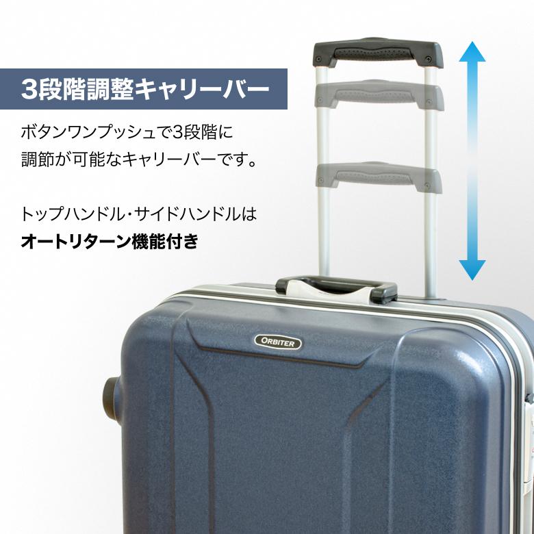 新品 [エース] スーツケース プリズム ネイビー　М　日本製 拡張可能 楽天市場】【最大29倍】特典付き｜エース スーツケース 90L