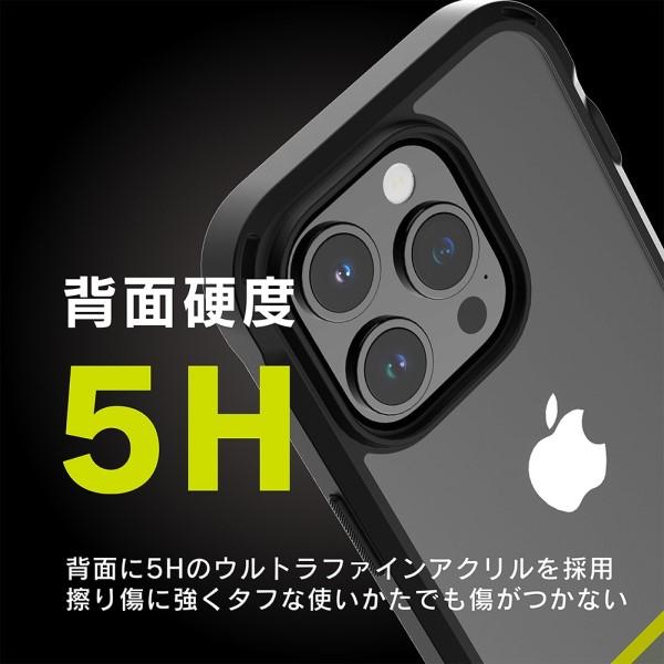 iPhone 15 Pro用[GRAV] 衝撃吸収 ハイブリッドケース オリーブドラブ トリニティ TR-IP23M3-GR-CLOD｜b-surprisep｜03