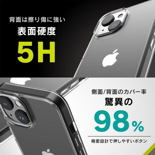 iPhone 15 Plus用[Turtle] ハイブリッドケース クリア トリニティ TR-IP23L2-TT-CL｜b-surprisep｜05