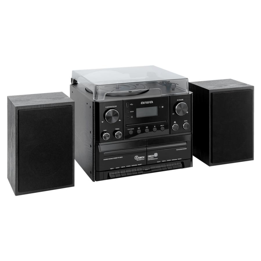 アイワ aiwa マルチコンポ レコード CD ダブルカセット ワイヤレス FM