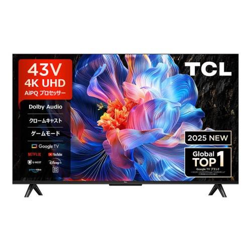 TCL テレビ P6Kシリーズ 43型 4K HDR BS CSチューナー内蔵 Google TV 