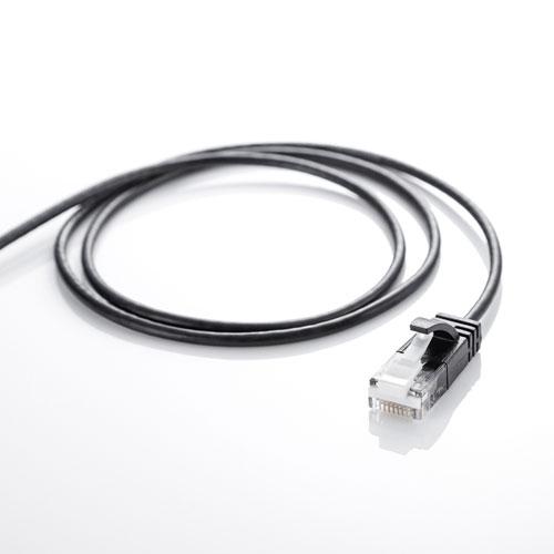 【5個セット】 サンワサプライ カテゴリ6A極細LANケーブル ブラック KB-SL6A-10BKX5_2