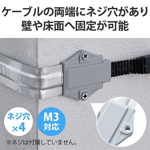 【3個セット】 エレコム CAT6A準拠すき間用LANケーブル(屋外対応版) LD-VAPF6A/SV04X3