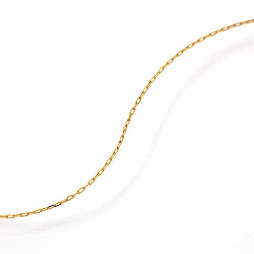 K18 カットアズキ ネックレス 約0.4g 40cmの画像