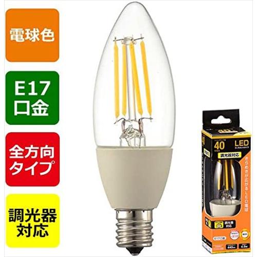 OHM（オーム電機） コンビニ受取可 OHM LED電球 フィラメント