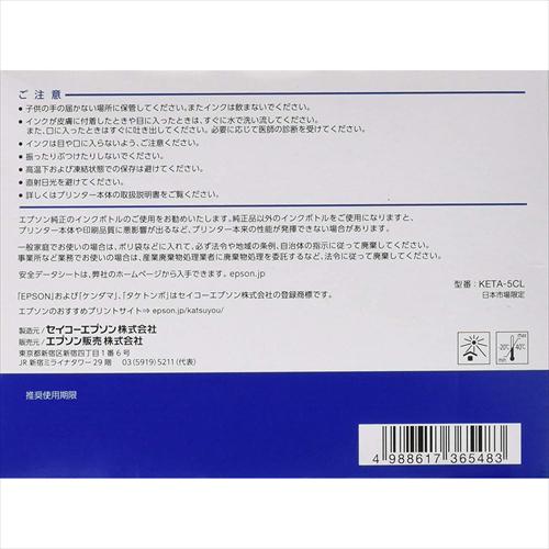 エプソン（EPSON） インク 純正 ボトル ケンダマ タケトンボ KETA−5CL