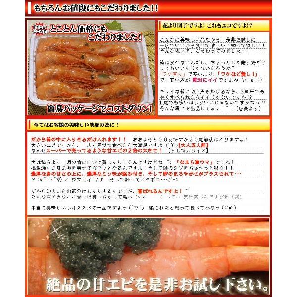 本トロ 大甘エビ500gパック スーパーじゃ買えない噂の 甘エビ ボタンエビ並に大きいんです そして 札幌二条市場 ブッチャーとまり 通販 Yahoo ショッピング