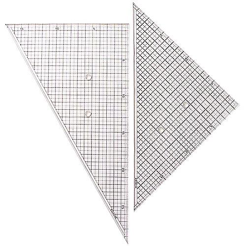 方眼三角定規セット 30cm ネオセクションスケール300 60度 45度 コンサイス スケール ものさし 製図用品