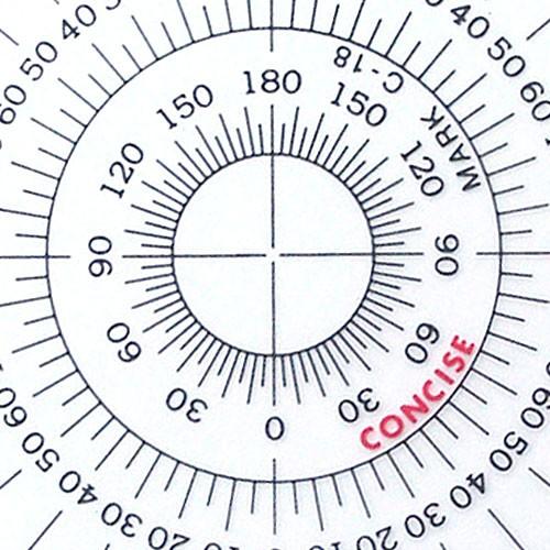 コンサイス 全円分度器 360度 直径12cm C 12 ブックカバー 文具専門店 Bタウン 通販 Yahoo ショッピング