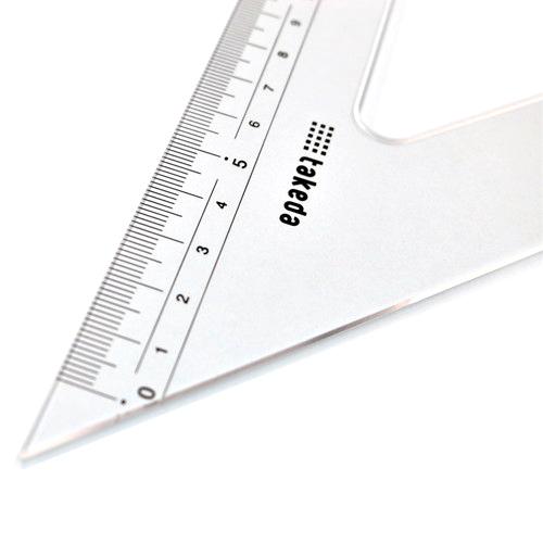 製図セット 三角定規 勾配定規 定規 等 タケダ（takeda） 三角定規セット 15cm 2mm厚 目盛付き 面取りなし 60