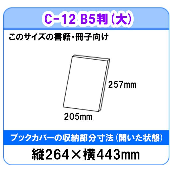CONCISE（コンサイス） 透明ブックカバー B5(大) さらさら手触り 厚手