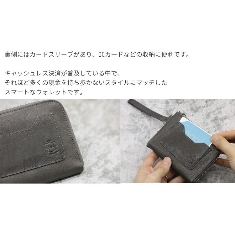 財布 本革 L字ファスナー コンパクトウォレット コンパクト イタリアン