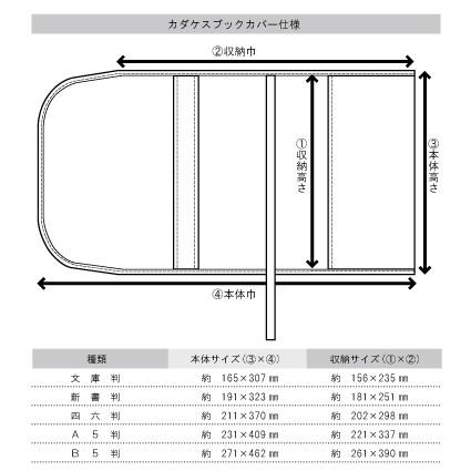 ブックカバー A5 カダケス 布製 コットン コンサイス シンプル おしゃれ 無地 メンズ レディース｜b-town｜09