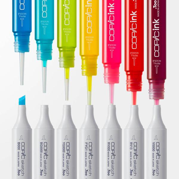 コピック スケッチ ベーシック 24色セット COPIC Sketch コピックセット イラスト マーカー コミック アルコール染料インク エアーブラッシング｜b-town｜06