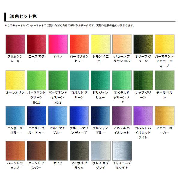 HOLBEIN ホルベイン 透明水彩絵具 30色 セット HWC 5ml 2号 W407 透明水彩 透明水彩絵の具 絵具の画像