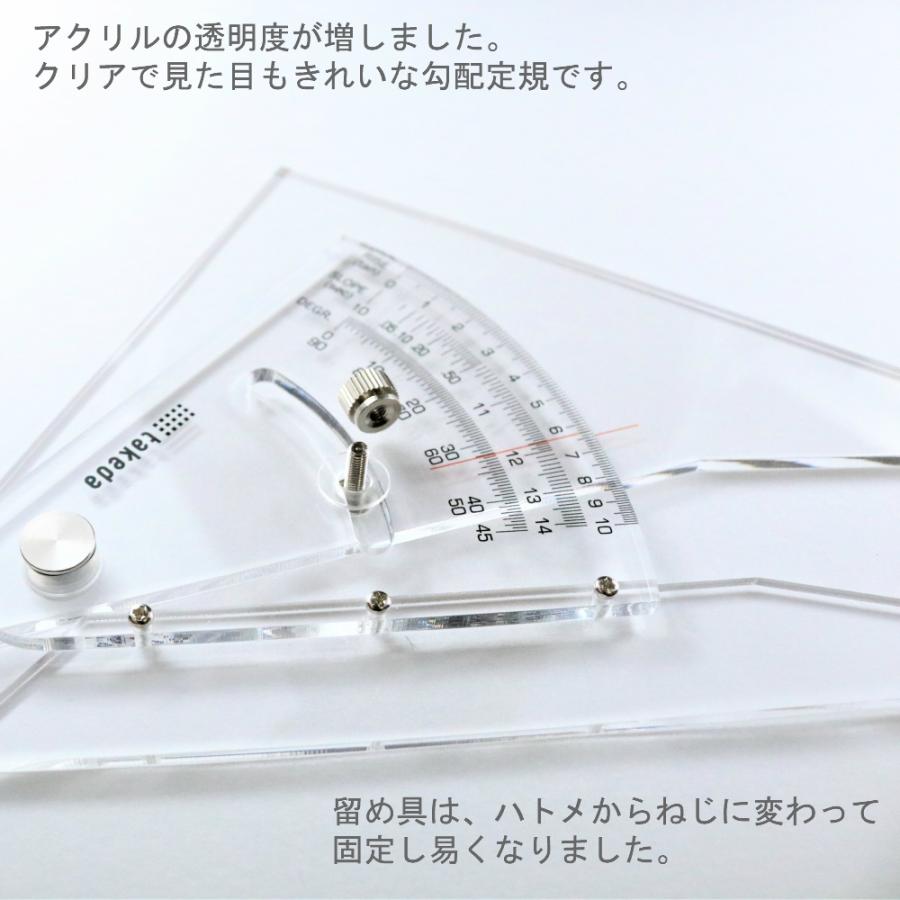 勾配定規 20cm インクエッジ takeda 25-0312 アクリル 勾配 定規 ずれ