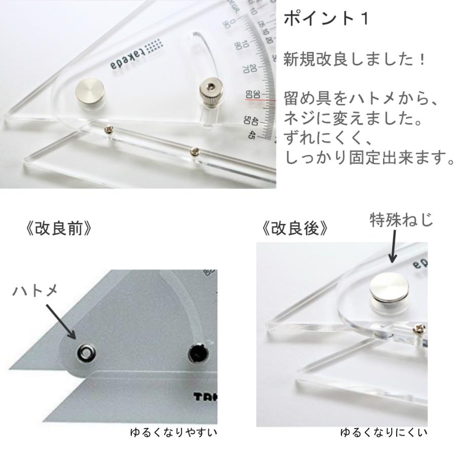 勾配定規 20cm インクエッジ takeda 25-0312 アクリル 勾配 定規 ずれ