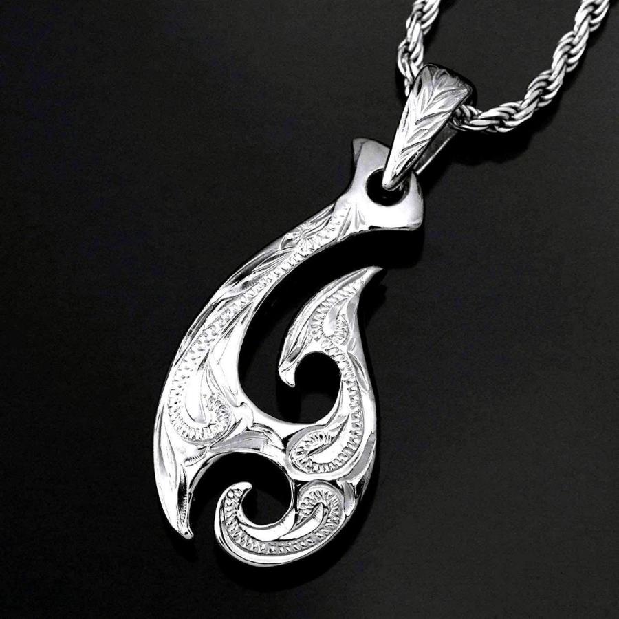 気質アップ レイラニ ハワイアンジュエリー フィッシュフック 釣り針 ペンダント ネックレス メンズ シルバー 925 ロープチェーン60cm付 ネックレス ペンダント Valleycountrymarket Com