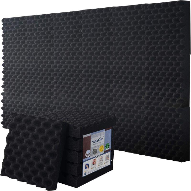 LINECY 防音シート 壁 吸音材 防音材 25×25×5cm 両面テープ付属 消音 騒音 防音 吸音対策 室内装飾 楽器 ウレタンフォー - 3