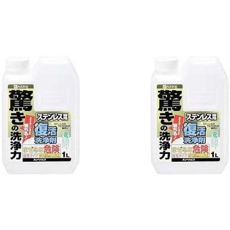 ランキングTOP10カンペハピオ 復活洗浄剤 ステンレス用 1L ２缶セット 洗剤