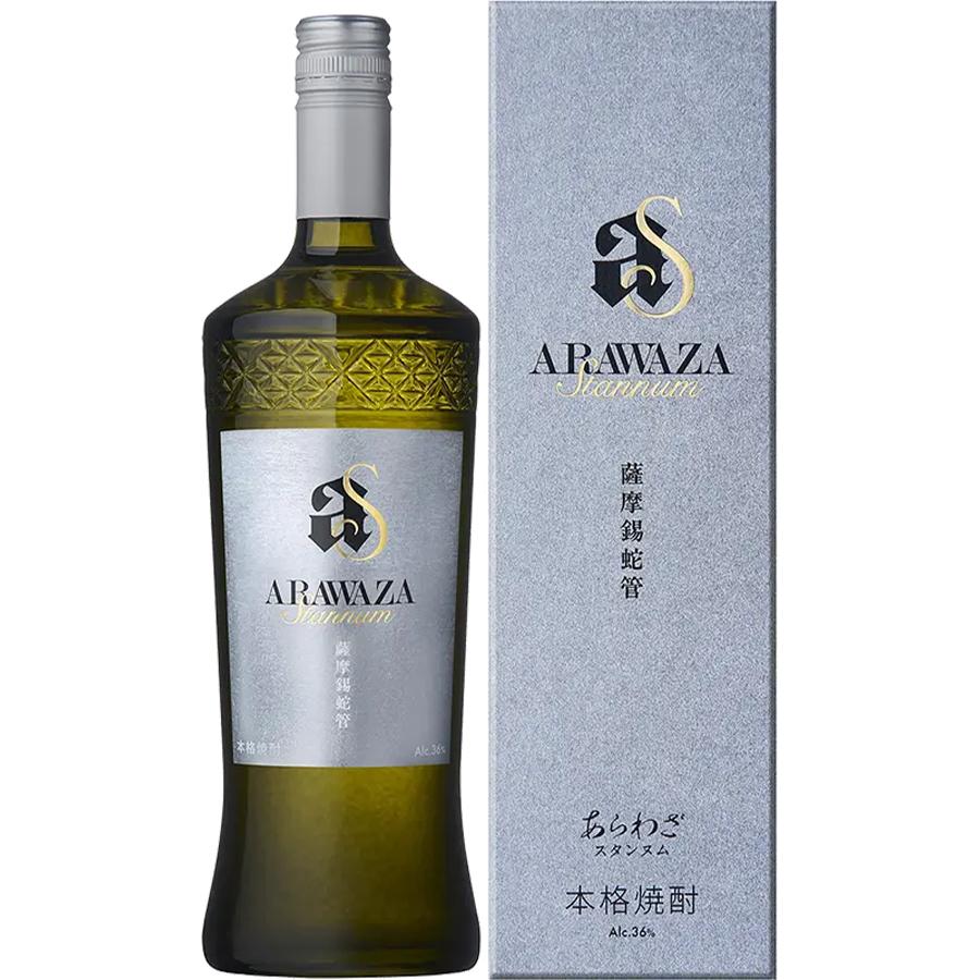 技の響酩「特許 磨き蒸留」と「薩摩錫蛇管」 本格焼酎 ARAWAZA Stannum 化粧箱入 | 本坊酒造
