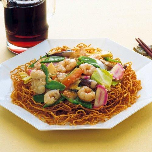 10％OFFケース販売 黒酢ソース付味付揚げ焼そば(2人前・袋入）×12袋 |  | 02