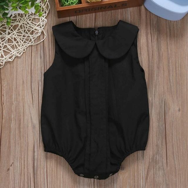 Sale ベビー服 ロンパース ブラックフォーマル 女の子 ノースリーブ 黒 冠婚葬祭 Rblkformal6000 Babab 通販 Yahoo ショッピング