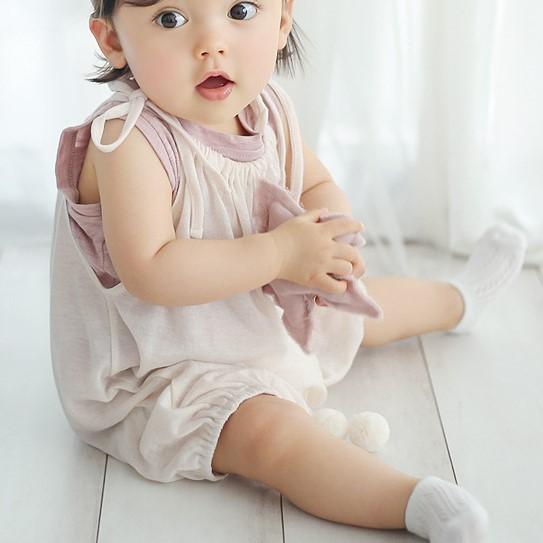Sale ベビー 服 70 80 ロンパース ノースリーブ ブラウン ホワイトベージュ サマー 赤ちゃん Rnssummer01 Babab 通販 Yahoo ショッピング