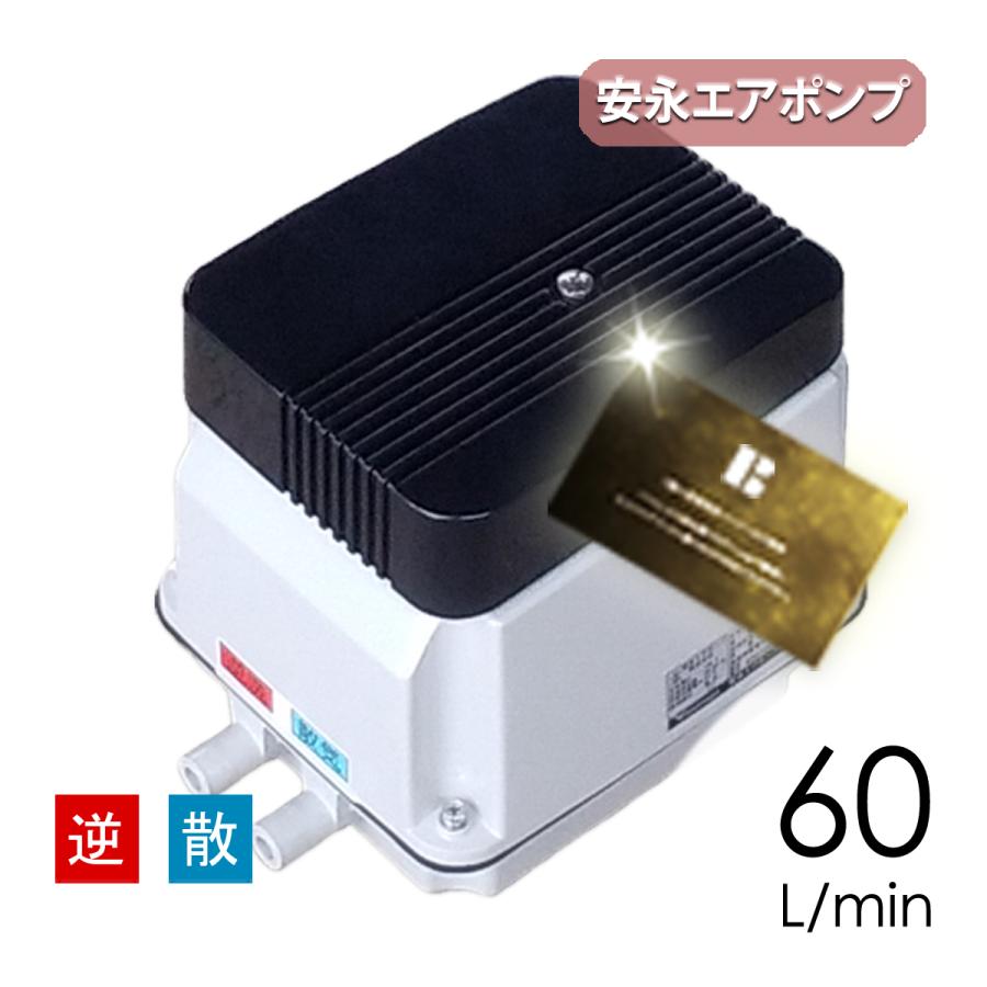 安永エアポンプ 浄化槽 ブロワ EP-60G-R(右) (EP-60E-Rの後継機種