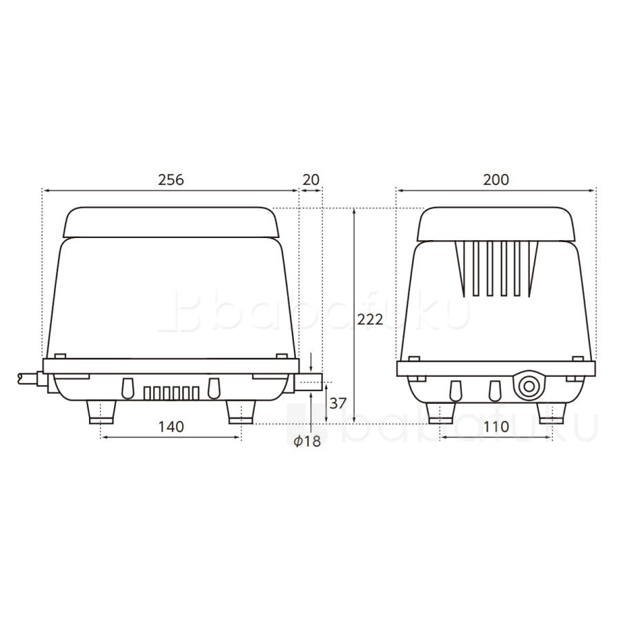 浄化槽ブロアー テクノ高槻 HP-150 / 合併浄化槽ブロア : エアーポンプ