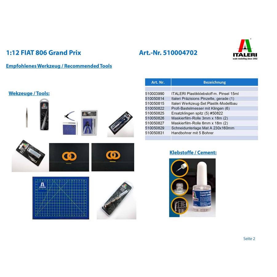 イタレリ 1/12 フィアット 806 グランプリ プラモデル IT4702 イタレリ IT4702 LWH1752905524(15895円)