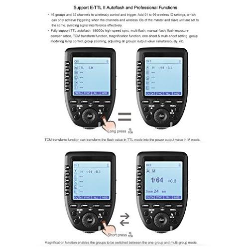最前線のGodox Xpro-N E-TTL 2.4G II ワイヤレスフラッシュトリガー