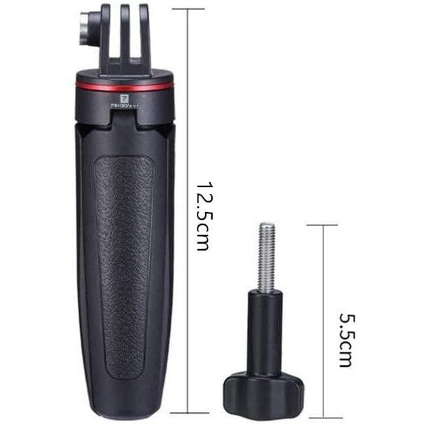 かわいい！ アクションカメラ用 自撮り棒 セルカ棒 3段伸縮 3way自撮り