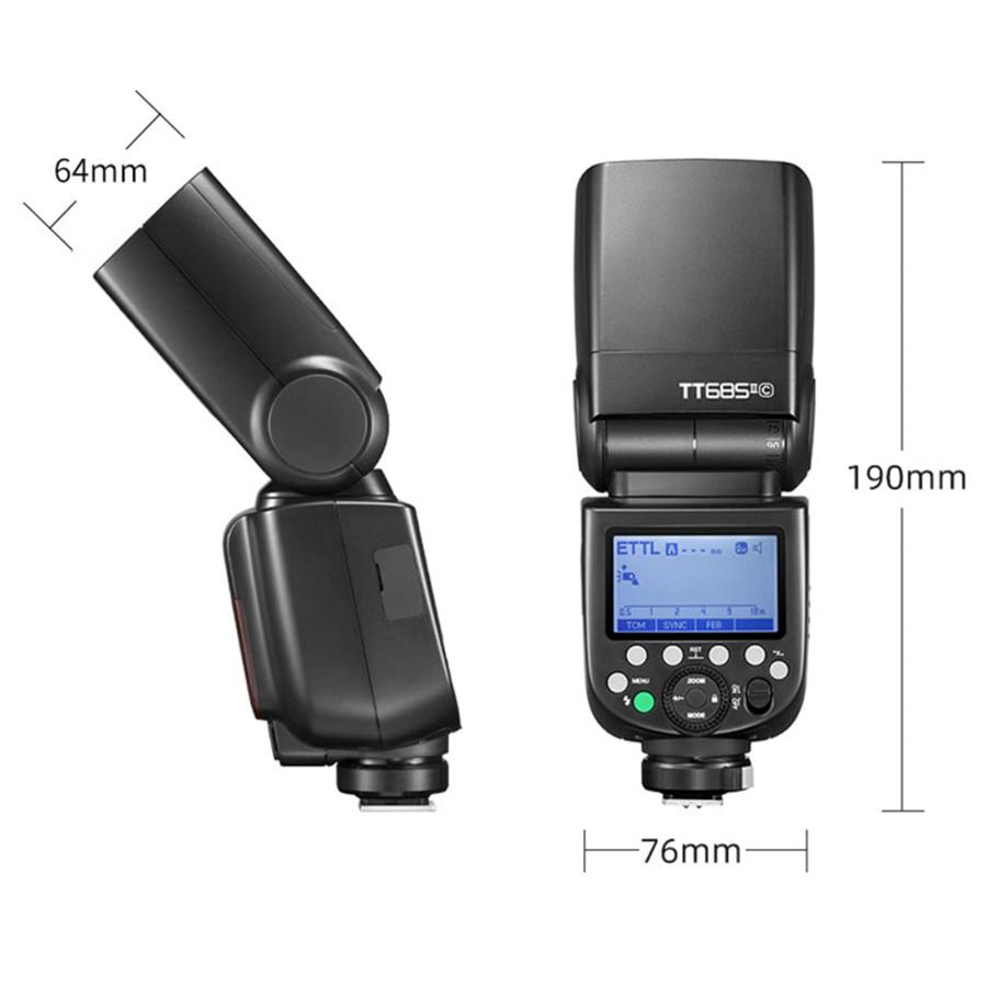 内祝い トランスミッター フラッシュトリガー Godox 超大LCDスクリーン