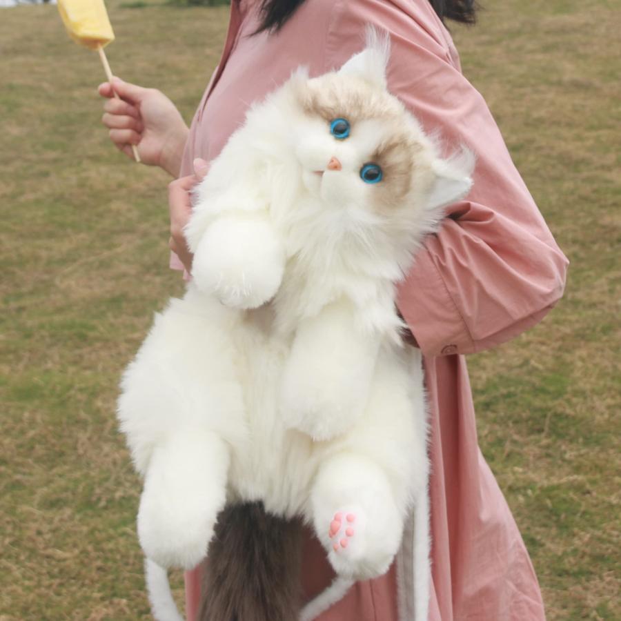 Chongker ハンドメイド リアルな猫型リュック 猫のぬいぐるみペット好きな人へのプレゼント 女性へのプレゼント (リュック) 女性へのプレゼント (リュック) リアルな猫型リュック 猫のぬいぐるみペット好きな人へのプレゼント ハンドメイド Chongker YWU1027348045(9317円)