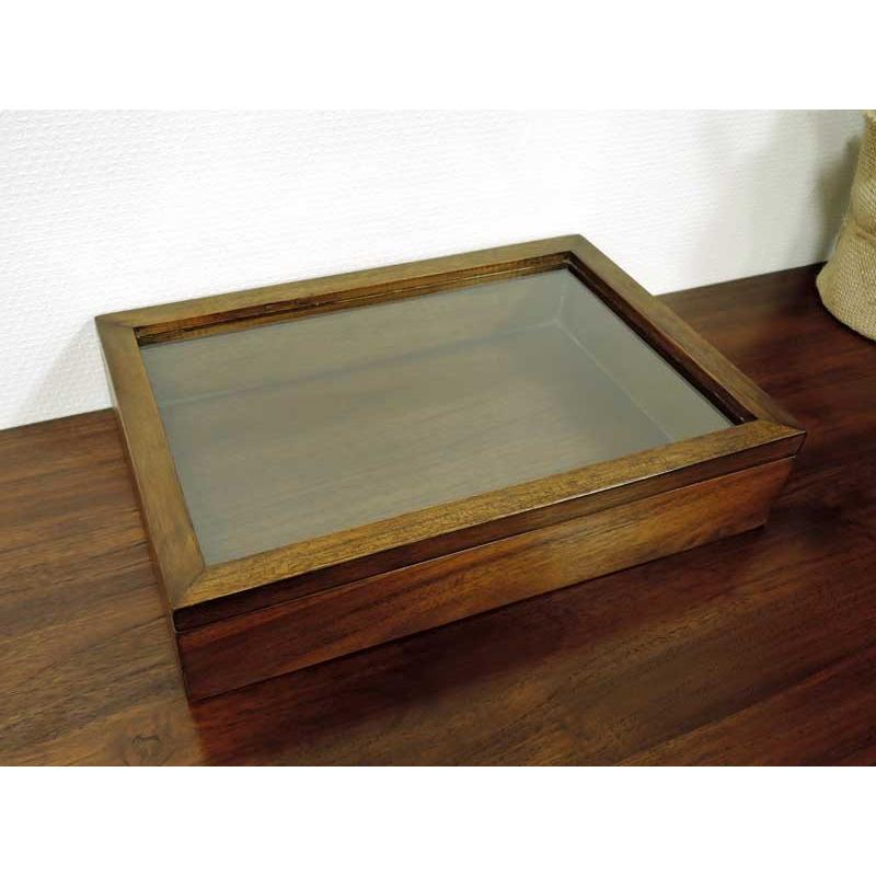 ガラス コレクションボックス M チーク コレクションケース ジュエリーケース アクセサリー インテリア アジアン雑貨 木製 天然木 おしゃれ 北欧 アジアン雑貨 Ms 43 Babi Furniture 通販 Yahoo ショッピング