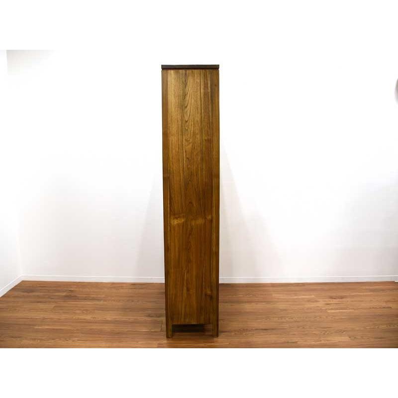 ブックシェルフ チーク 無垢 幅88cm アジアン 北欧 木製 アンティーク