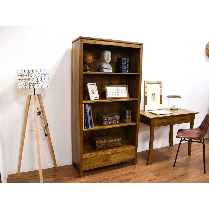 ハイシェルフ 本棚 ブックシェルフ 店舗什器 マホガニー 無垢 アンティーク