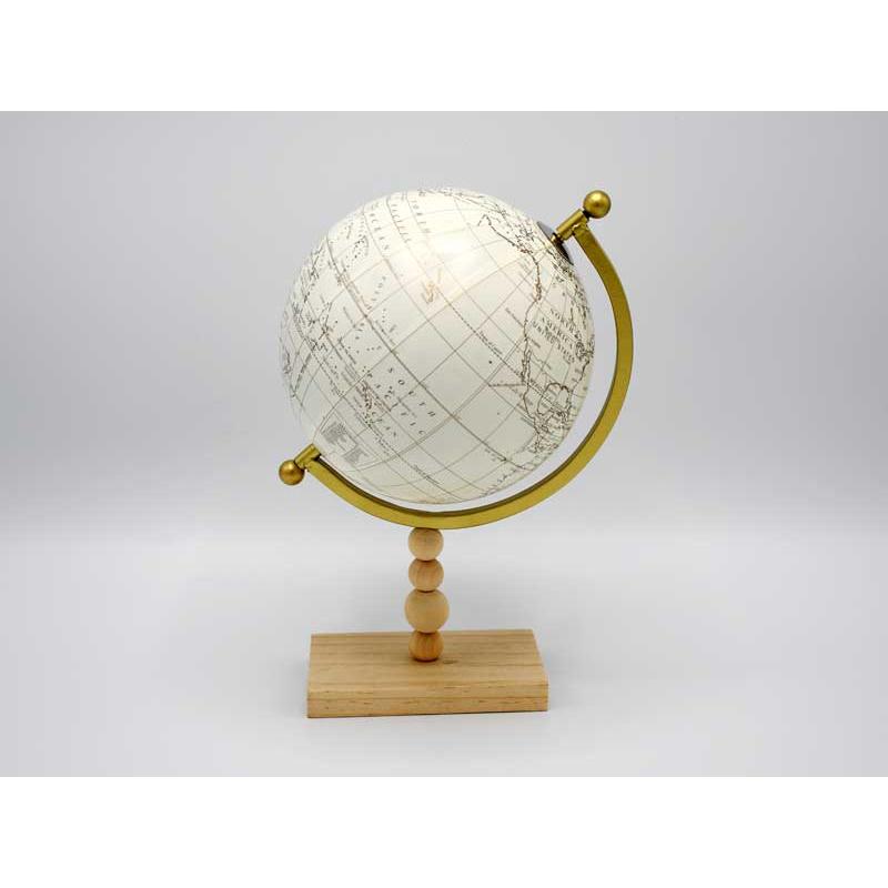 グローブ オブジェ ホワイト 白 ゴールド 置物 卓上 おしゃれ